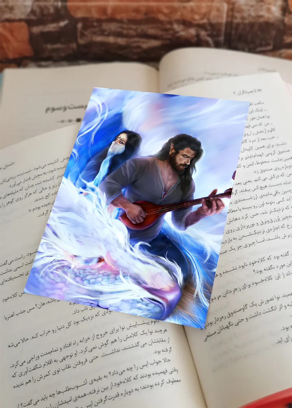 کارت پستال آنگاه که ماه شکفت (طرح 2)